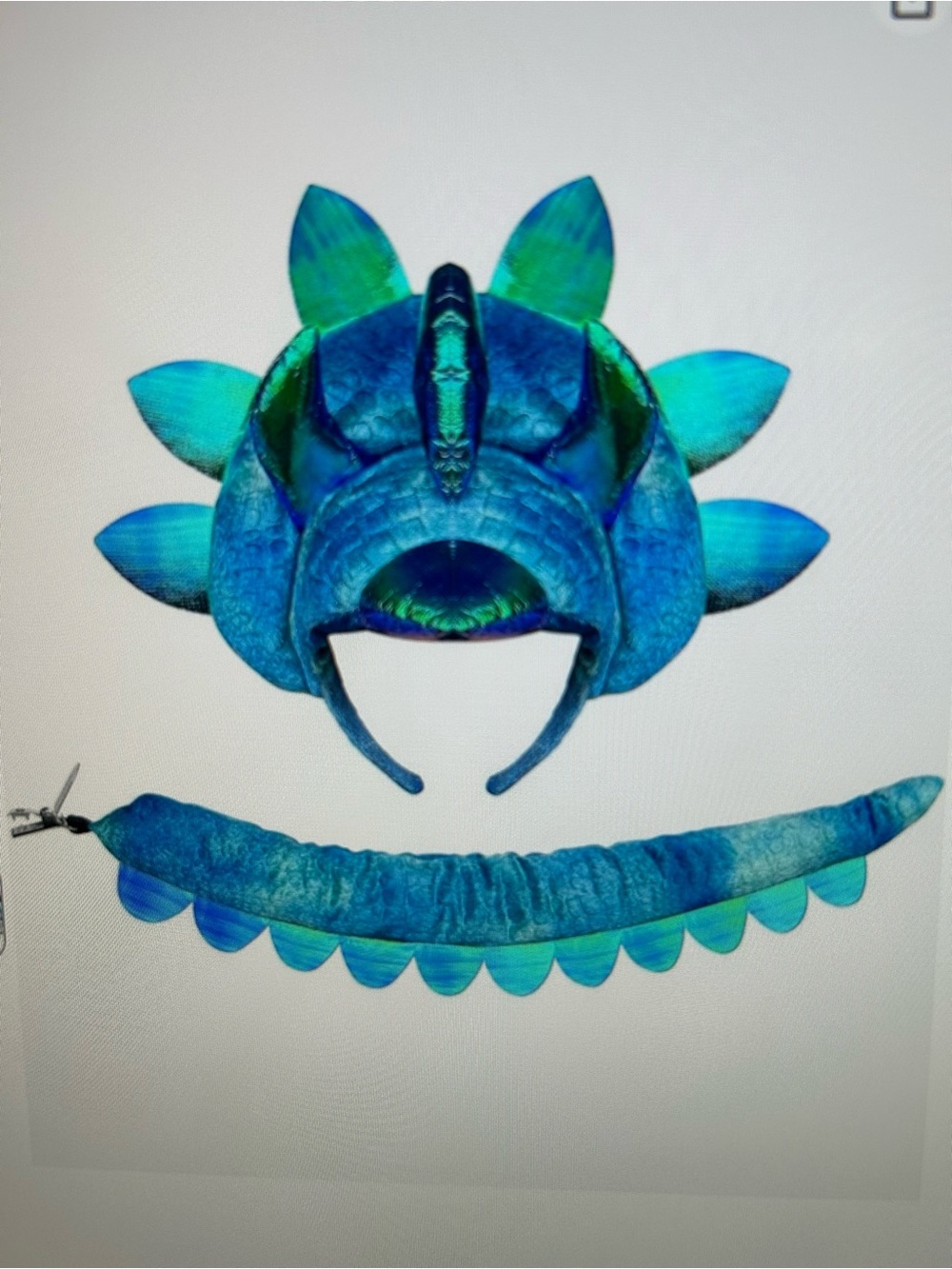 Triceratops Dinosaur headband,3 horn Dragon. Adult & Kids new